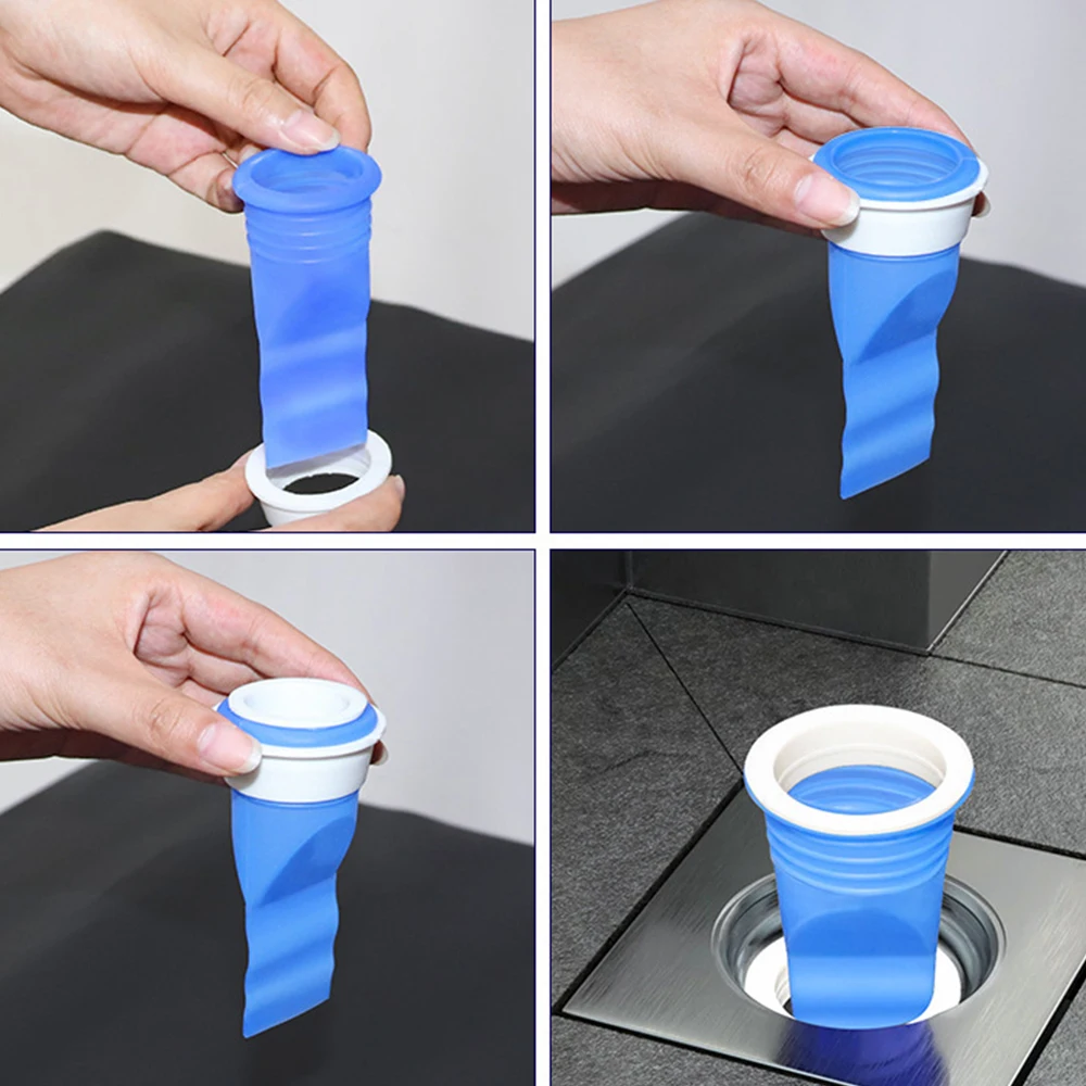 Silikonski filter protiv neprijatnih mirisa iz odvoda – set 4 komada – slika 5